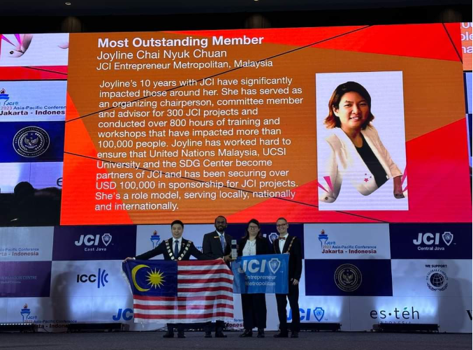 光华日报 coverage of JCI Asia Pacific award